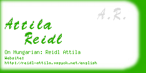 attila reidl business card